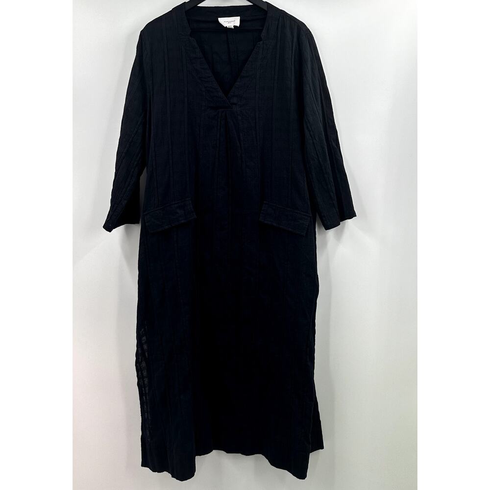 POMANDER PLACE Black Carolina Caftan Size XXXL 3X